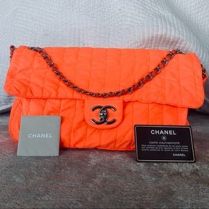 Chanel Cocoon Bag Neon Nylon Rare